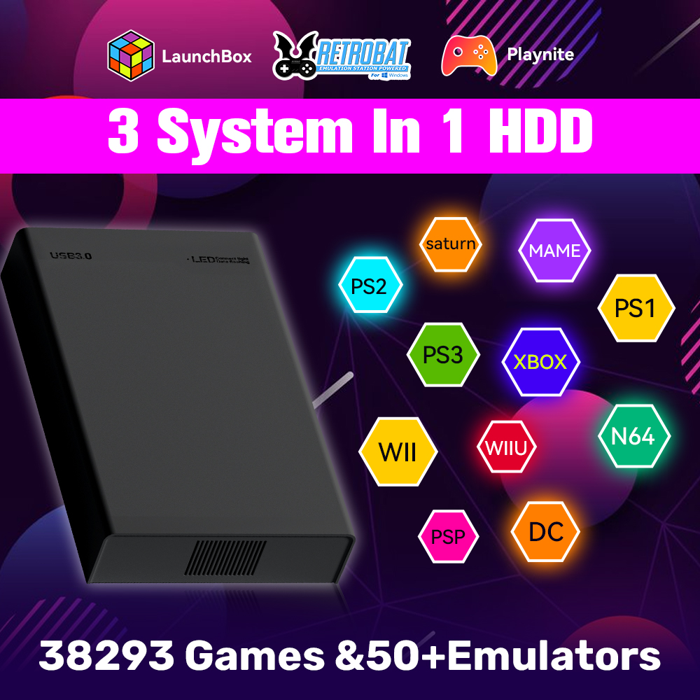 Gaming Console Os - وحدة تحكم ألعاب فيديو HDD ريترو