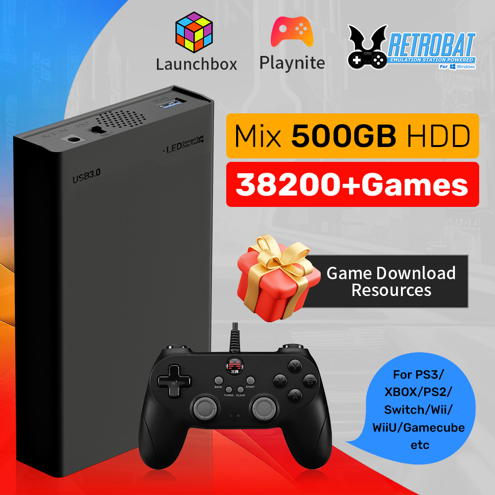وحدة تحكم ألعاب فيديو HDD Retr - مراجعة Gaming Console Os وسعره