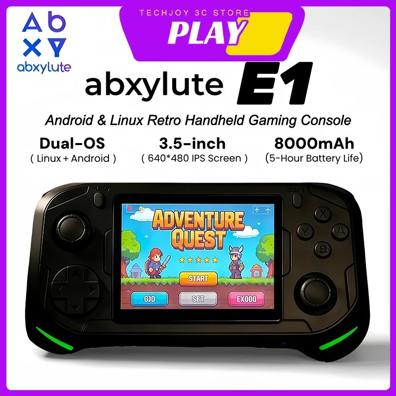 جهاز ألعاب محمول Abxylute E1 ب - مراجعة Gaming Console Os وسعره