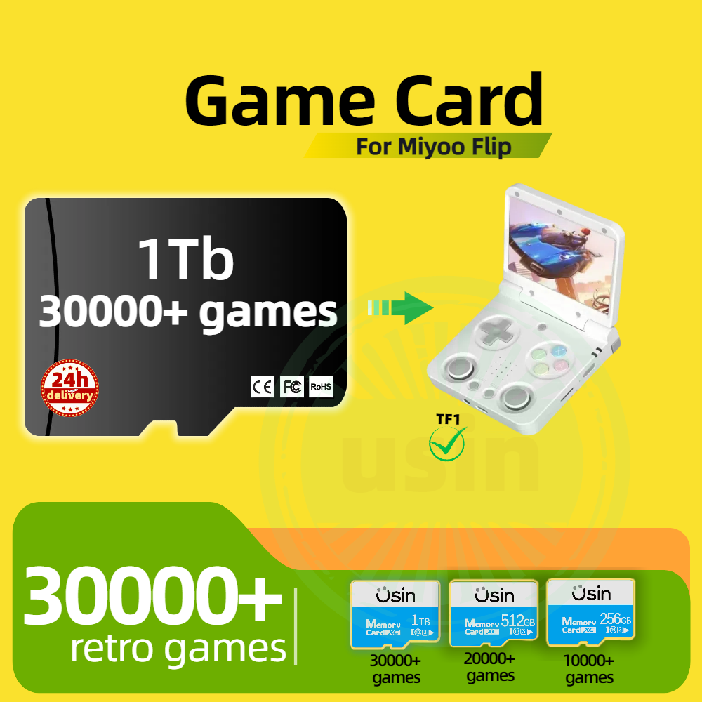بطاقة الألعاب لـ Miyoo Flip 30 - مراجعة Gaming Console Retro Handheld وسعره