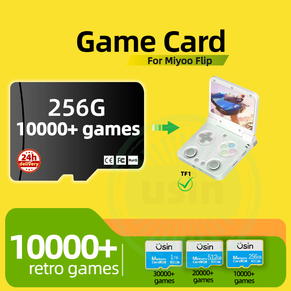 بطاقة الألعاب لـ Miyoo Flip 30 - مراجعة Gaming Console Retro Handheld وسعره
