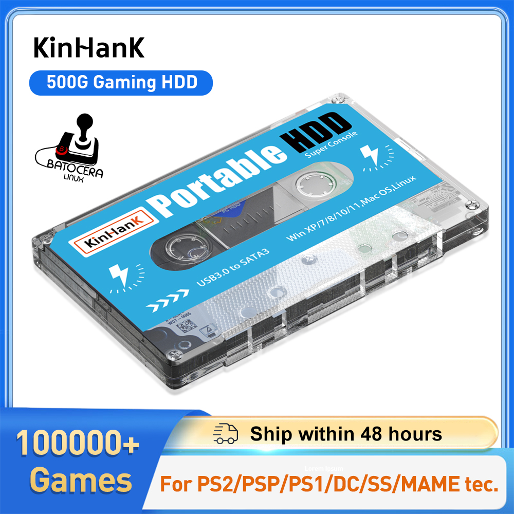 KINHANK 500G Gaming HDD Super  - مراجعة Gaming Console Os وسعره